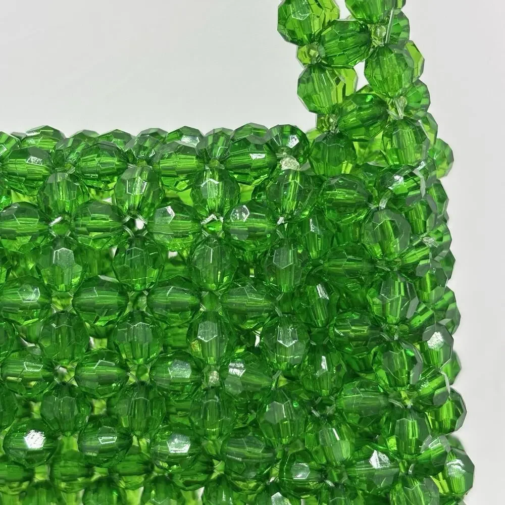 Green Beaded Handbag Women’s Evening Purse